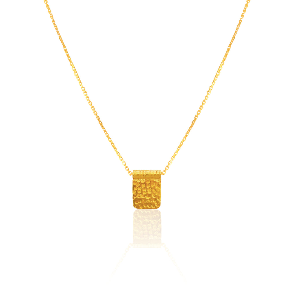 HAMMERED Square Pendant