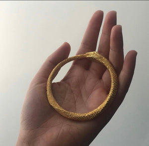 Ouroboros Brass Bangle.